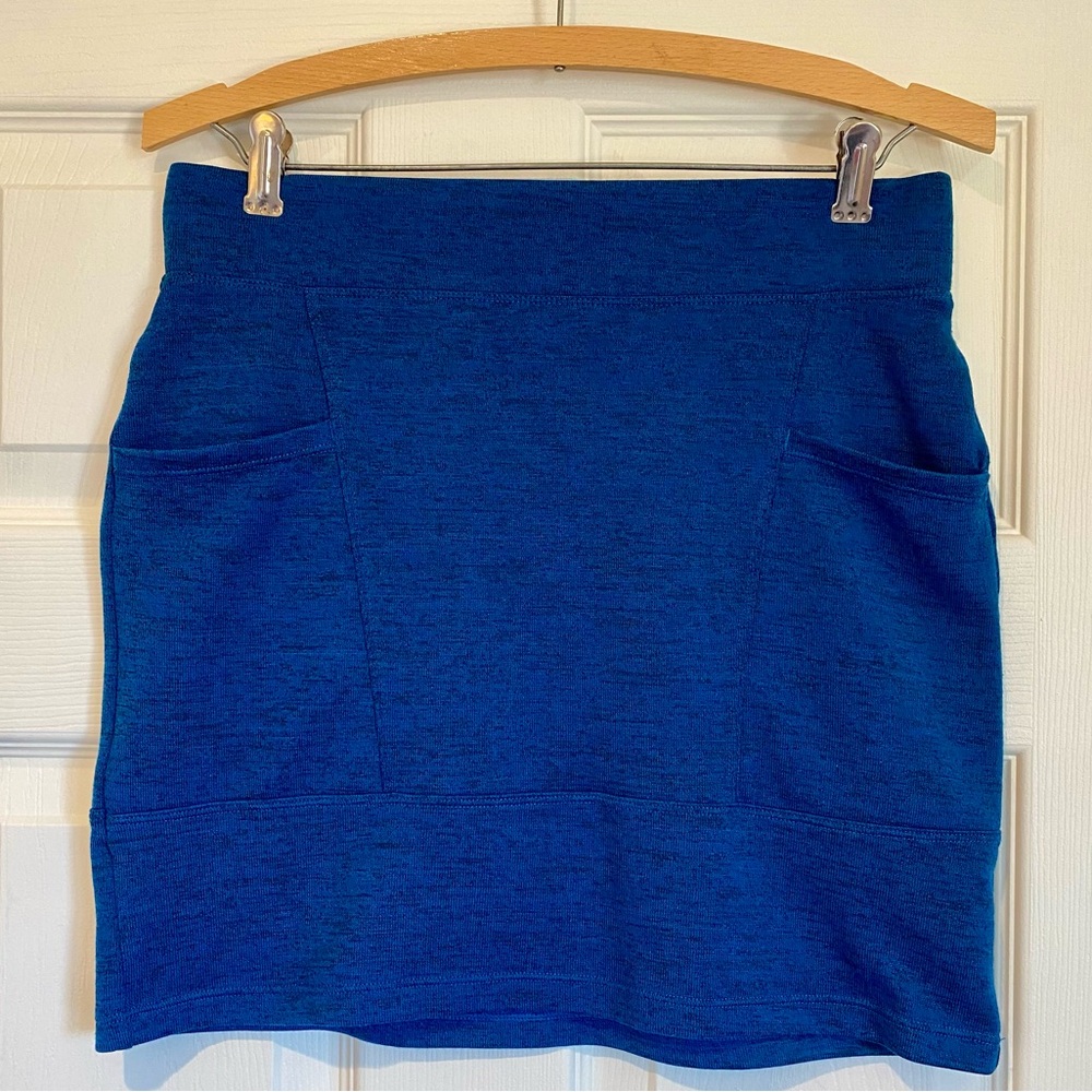 Toad&Co Blue Athletic Mini Skirt with Pockets